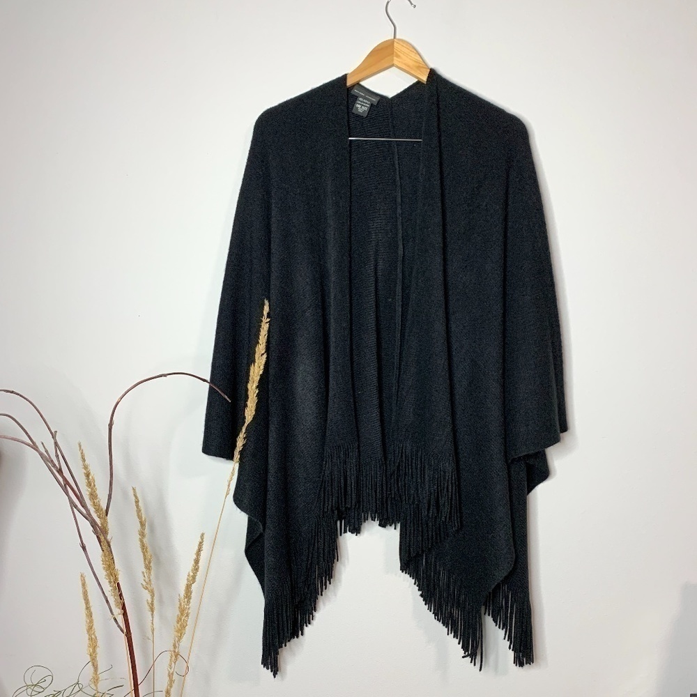 NY&Co Black Cape Poncho